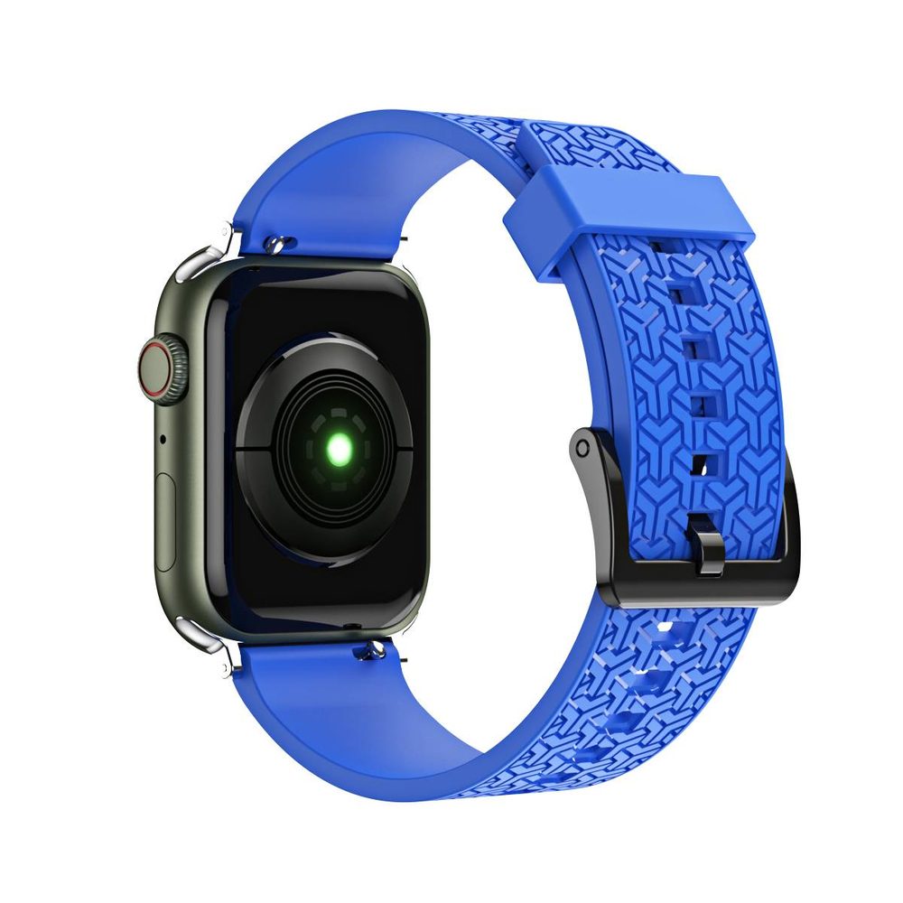 Curea Strap Y Pentru Ceasuri Apple Watch 7 / SE (41/40/38mm), Albastră