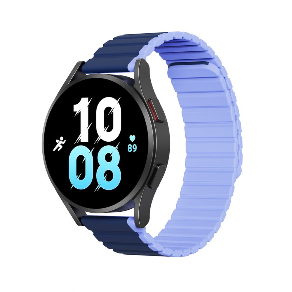 Levně Dux Ducis Univerzální magnetický řemínek, Samsung Galaxy Watch 3 45mm / S3 / Huawei Watch Ultimate / GT3 SE 46mm (22mm LD Version), modrý