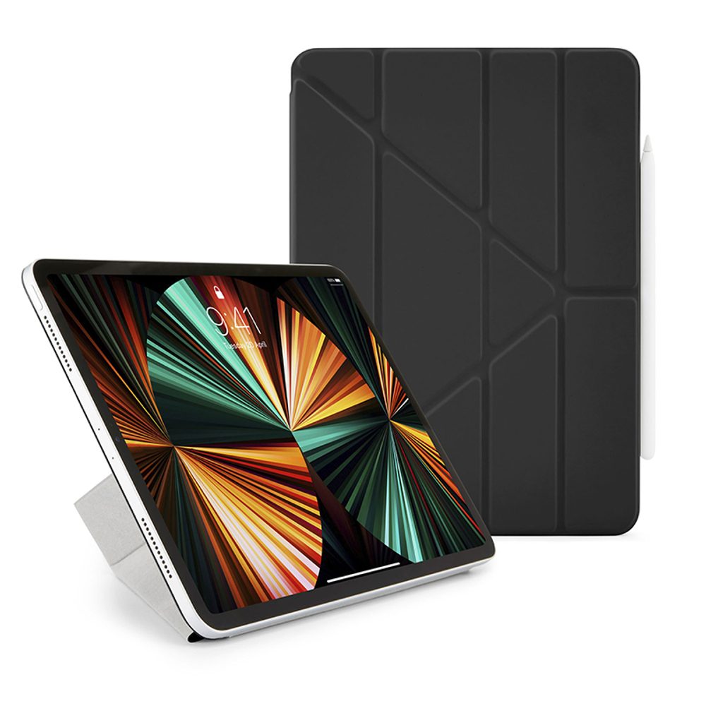 Levně Pipetto Origami Folio pouzdro, Apple iPad Pro 12.9, 2018 / 2020 / 2021 / 2022, černé