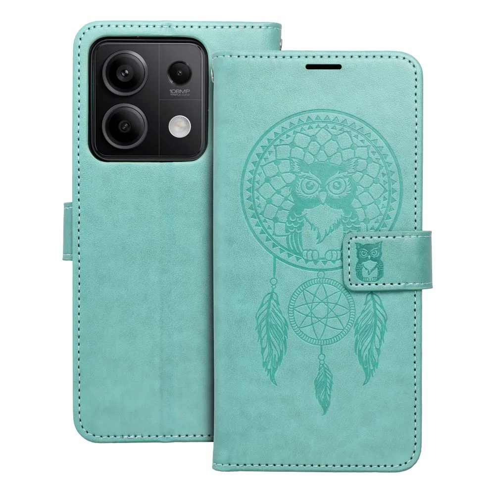 Levně Mezzo pouzdro, Xiaomi Redmi Note 13 Pro 5G, vzor 1, zelený