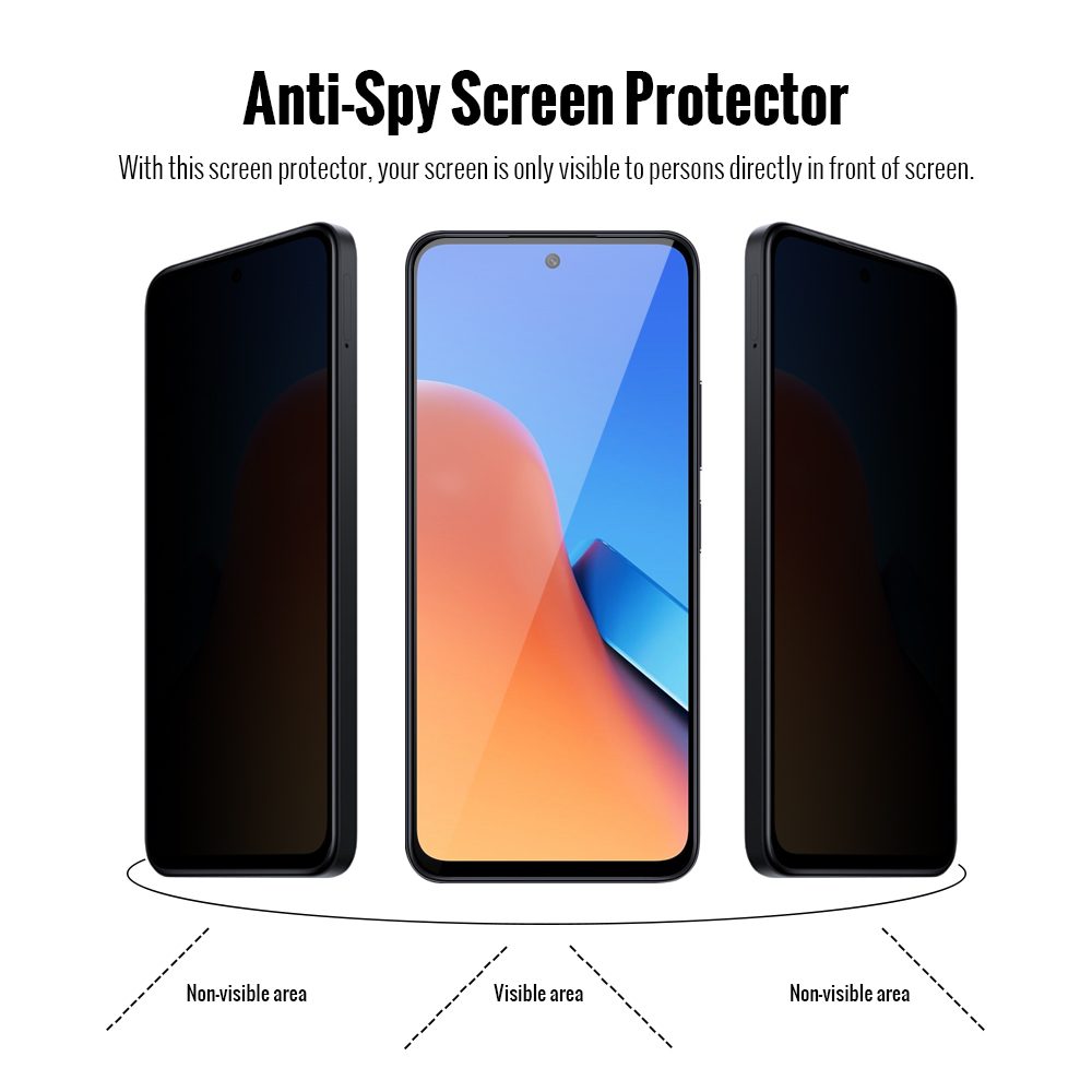 Privacy 5D Zaščitno Kaljeno Steklo, Xiaomi Redmi 12