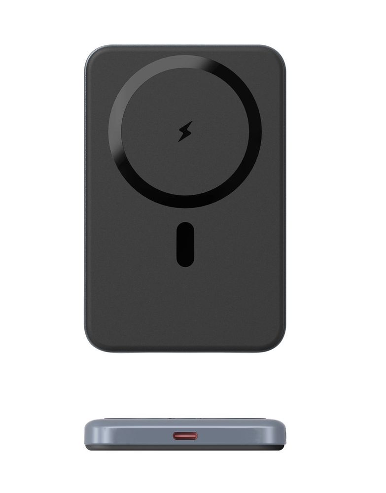 UltraThin MagSafe Powerbanka 10000 mAh s otočným stojanom, PD20W + 15W bezdrôtovo, striebornošedá