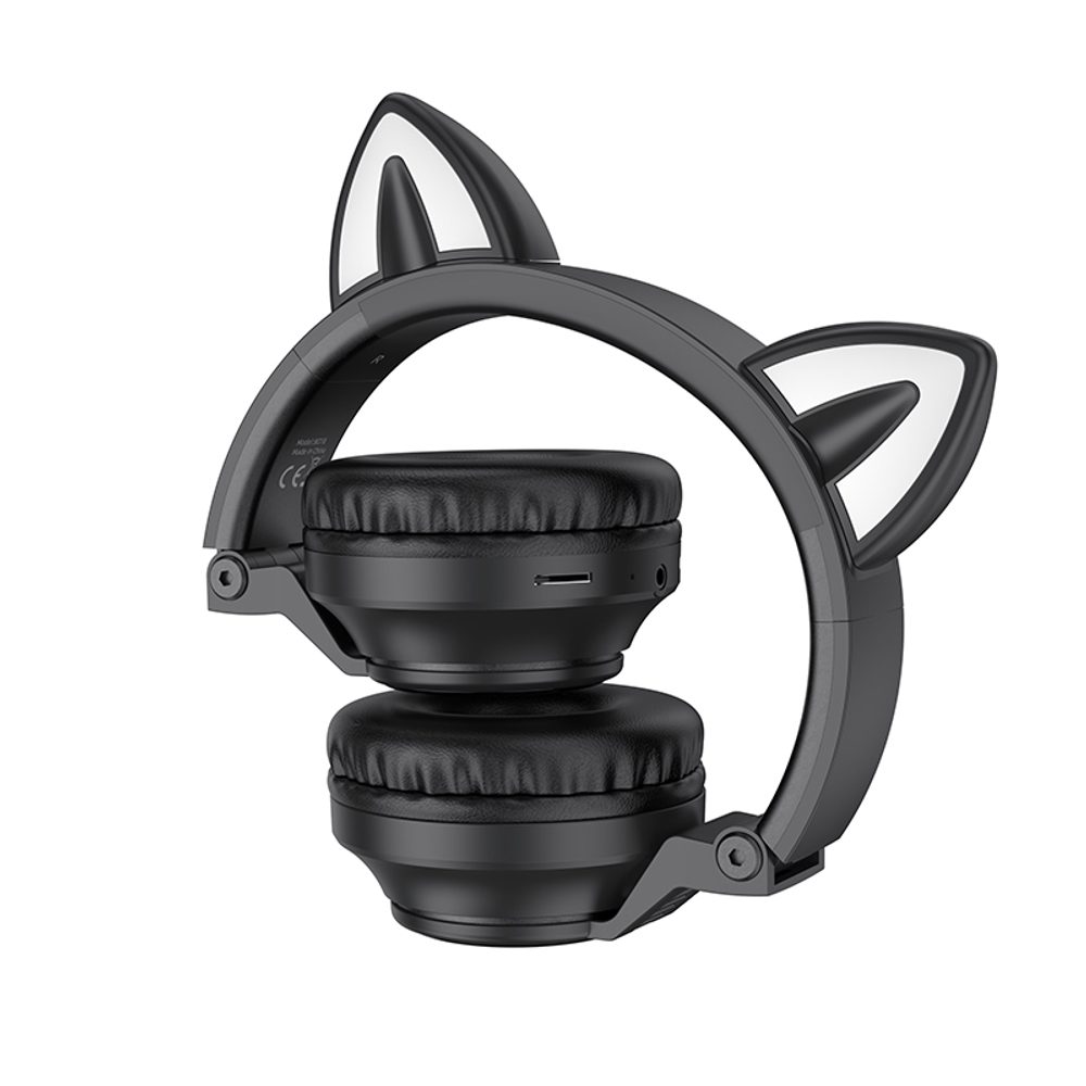 Borofone BO18 Cat Ear Bluetooth Slušalice, Crne