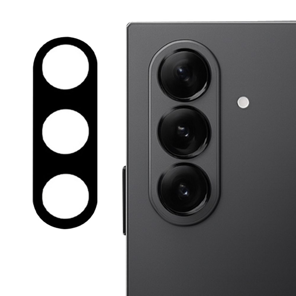 Techsuit kameralencse védőüveg, Samsung Galaxy Z Fold7, fekete