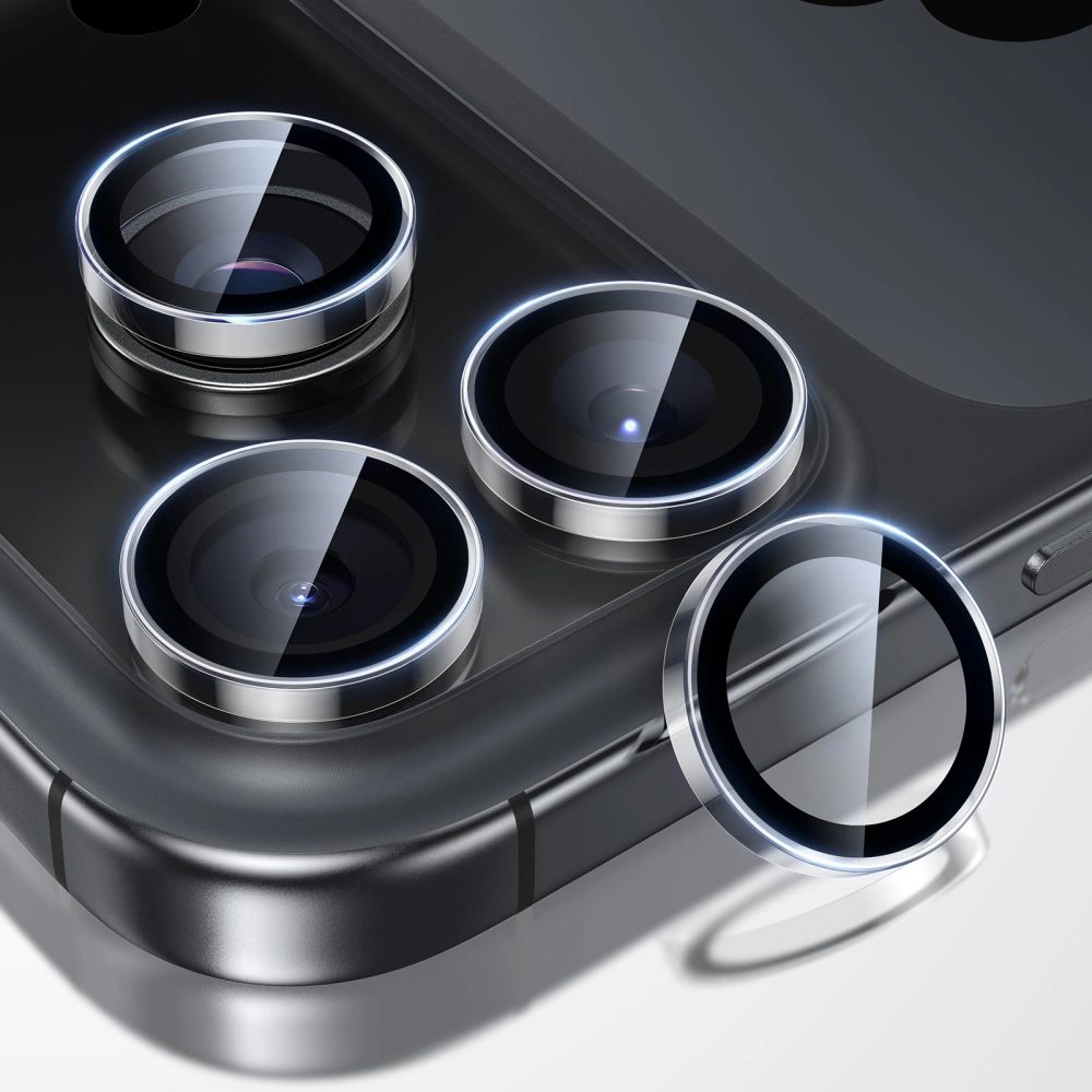 ESR Armorite Tvrdené sklo na objektív fotoaparátu, iPhone 14 Pro / Max / 15 Pro / Max / 16 Pro / Max / 17 Pro / Max, priehľadné