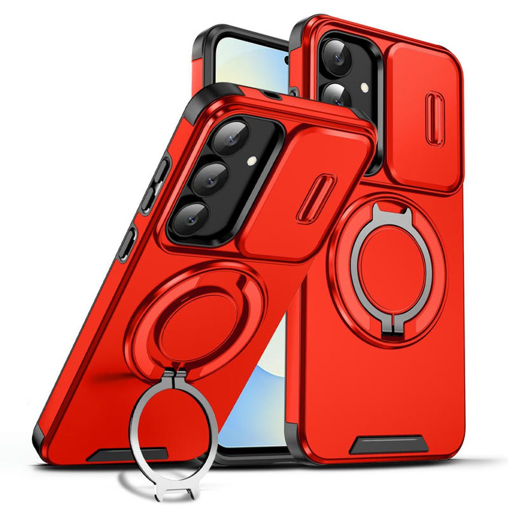 Husă Camslide Stand, Samsung Galaxy S25 FE / S26 FE, roșu