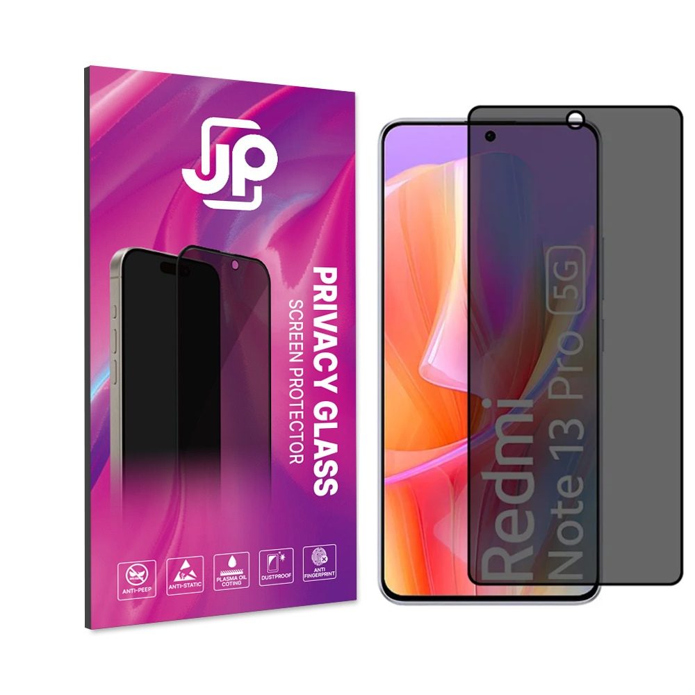Levně JP Privacy Tvrzené sklo, Xiaomi Redmi Note 13 Pro 5G, černé