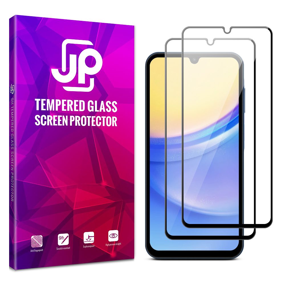 JP 2x 3D üveg, Samsung Galaxy A15, Fekete