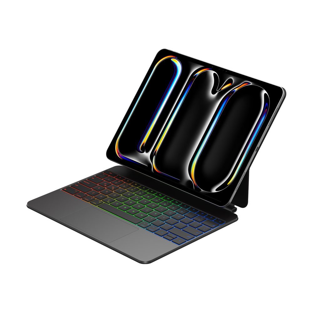 Levně JP Magnetic Keyboard MK09 Aluminium pouzdro na tablet, iPad Pro 13 2024 / 2025, černé