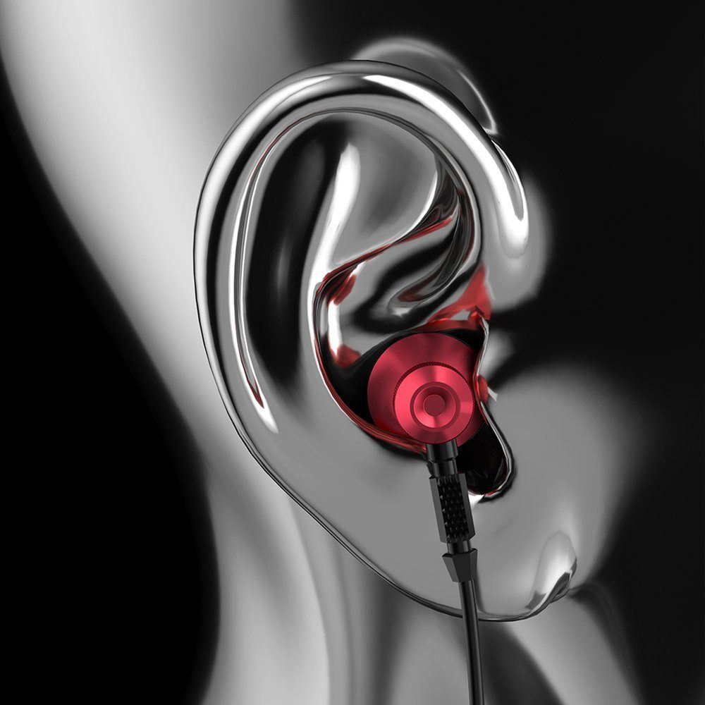 Dudao Metal Wired Slušalke S 3,5-mm Mini Jack Priključkom, Sive (X2C-Gray)