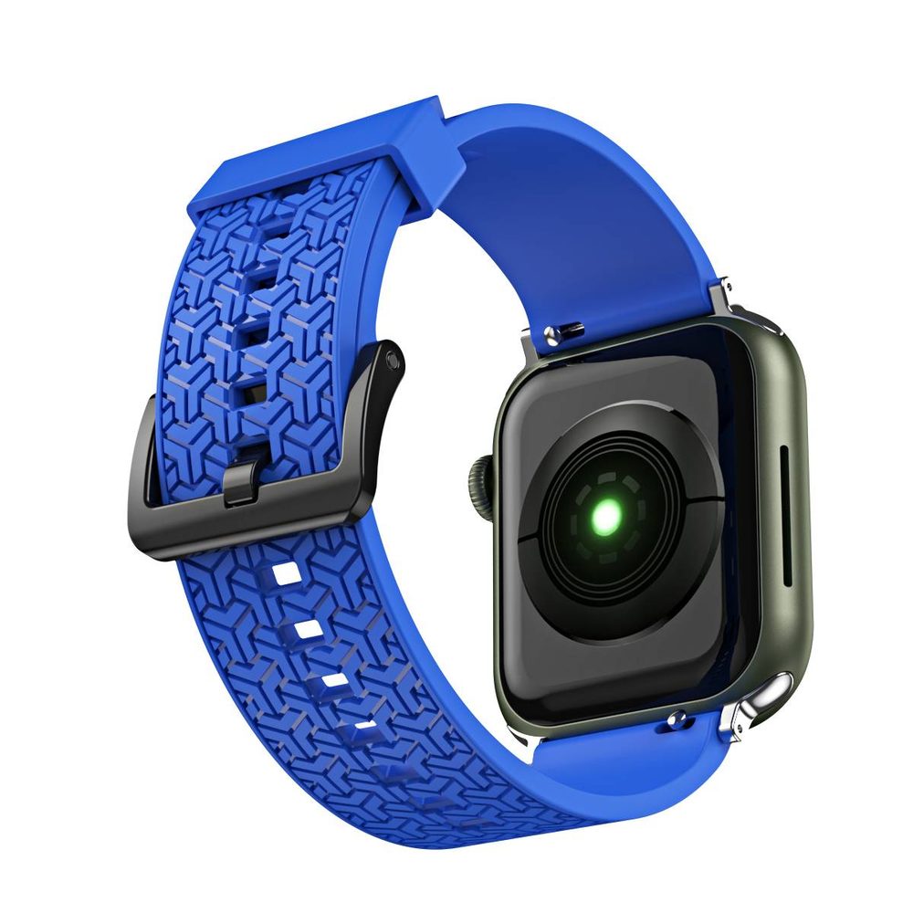 Curea Strap Y Pentru Ceasuri Apple Watch 7 / SE (41/40/38mm), Albastră