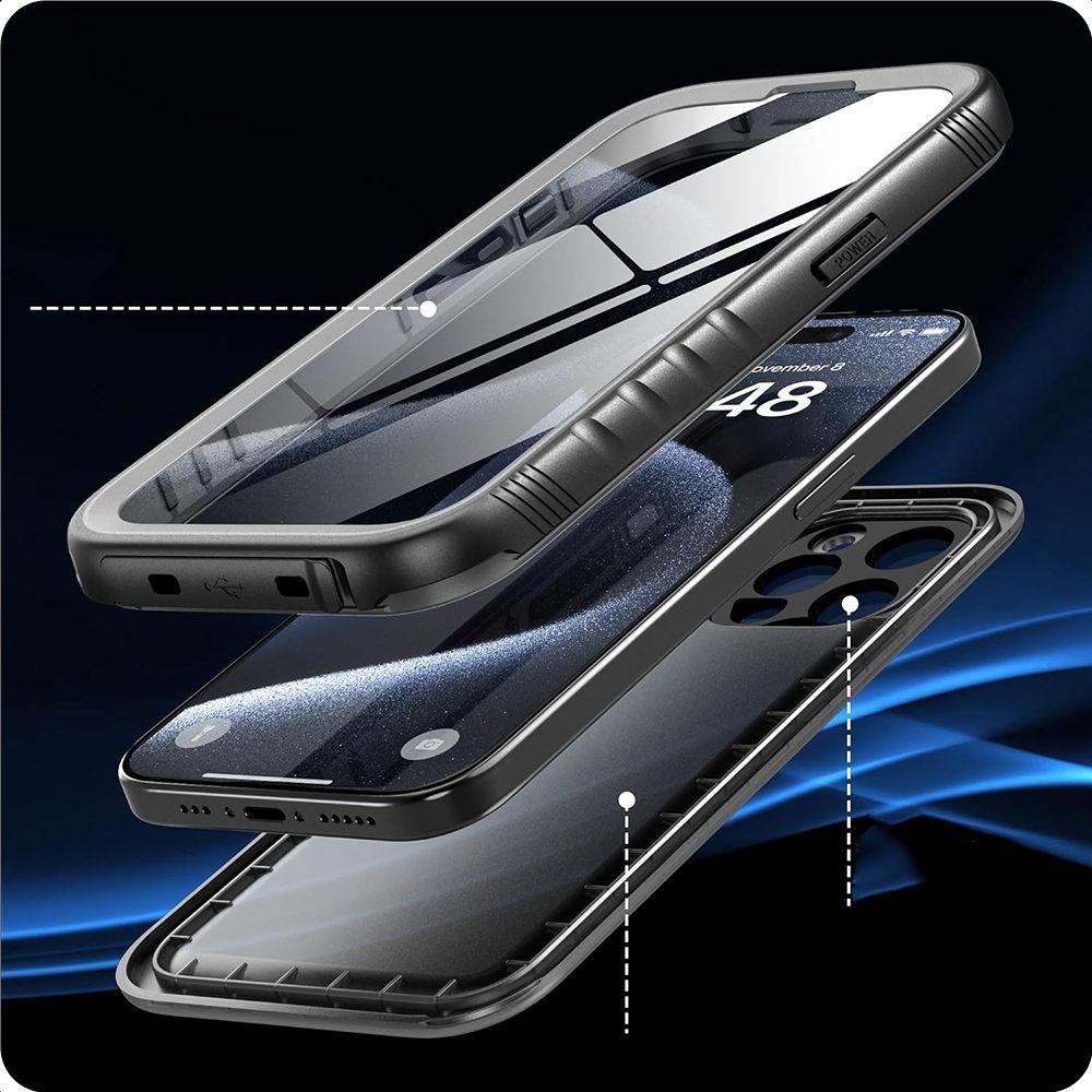 Tech-Protect ShellBox IP68 Husă, Samsung Galaxy S24 Ultra, Negru