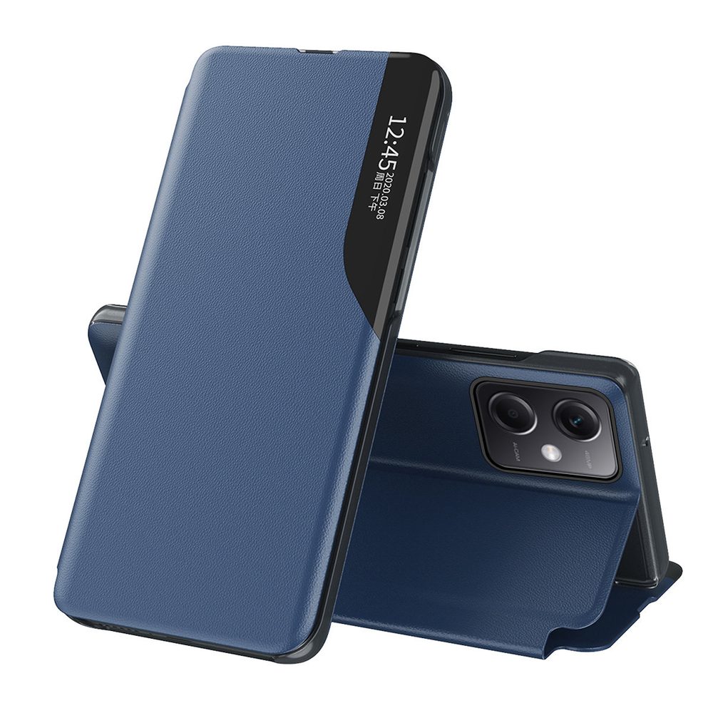 Eco Leather View Case, Xiaomi Redmi Note 12 5G / Poco X5 5G, modré