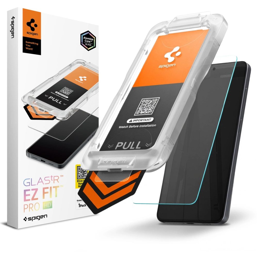 Levně Spigen Glas.TR EZ Fit Pro s aplikátorem, Tvrzené sklo, Samsung Galaxy S26 Plus
