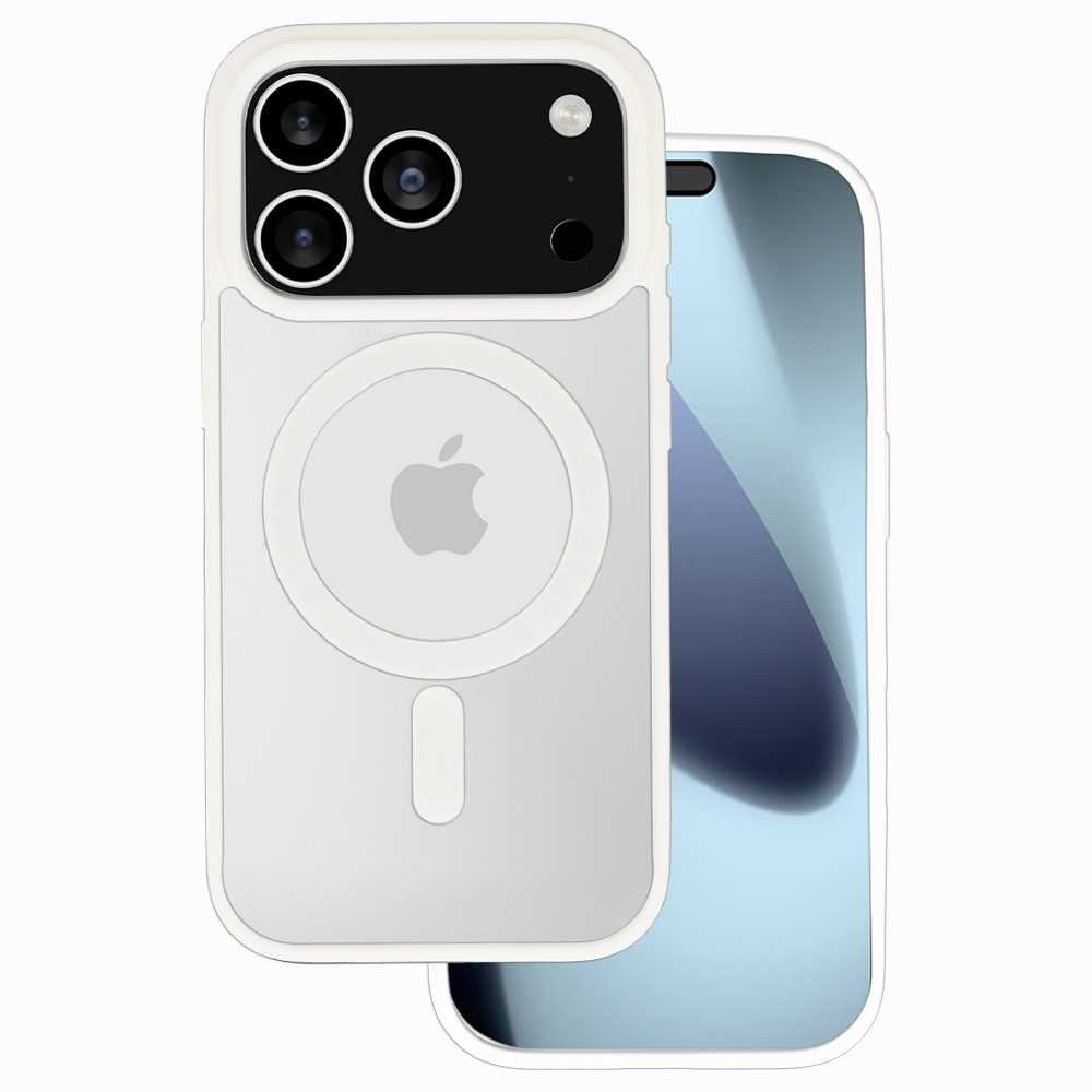 Acrylic Color Magsafe tok, iPhone 17 Pro Max, fehér