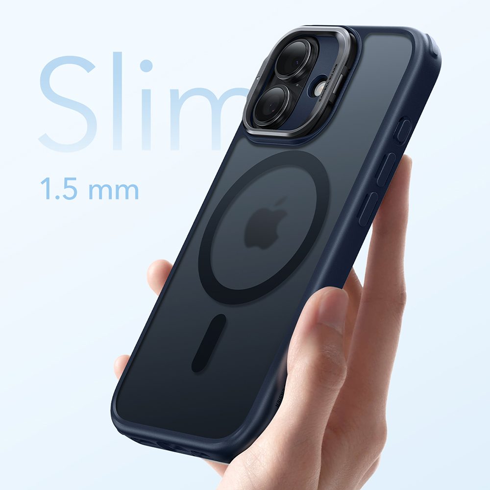 Kryt ESR Classic Hybrid HaloLock Kickstand, iPhone 17, matná modrá