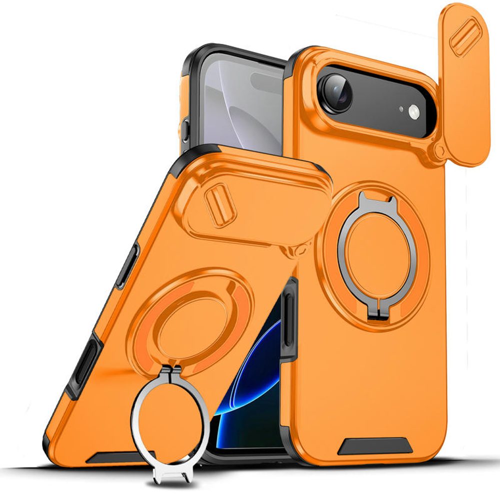 Levně Camslide Stand obal, iPhone Air, oranžový