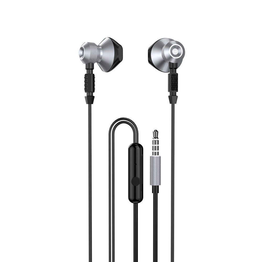 Dudao Metal Wired Slušalice S 3,5mm Mini Jack, Siva (X2C-Gray)