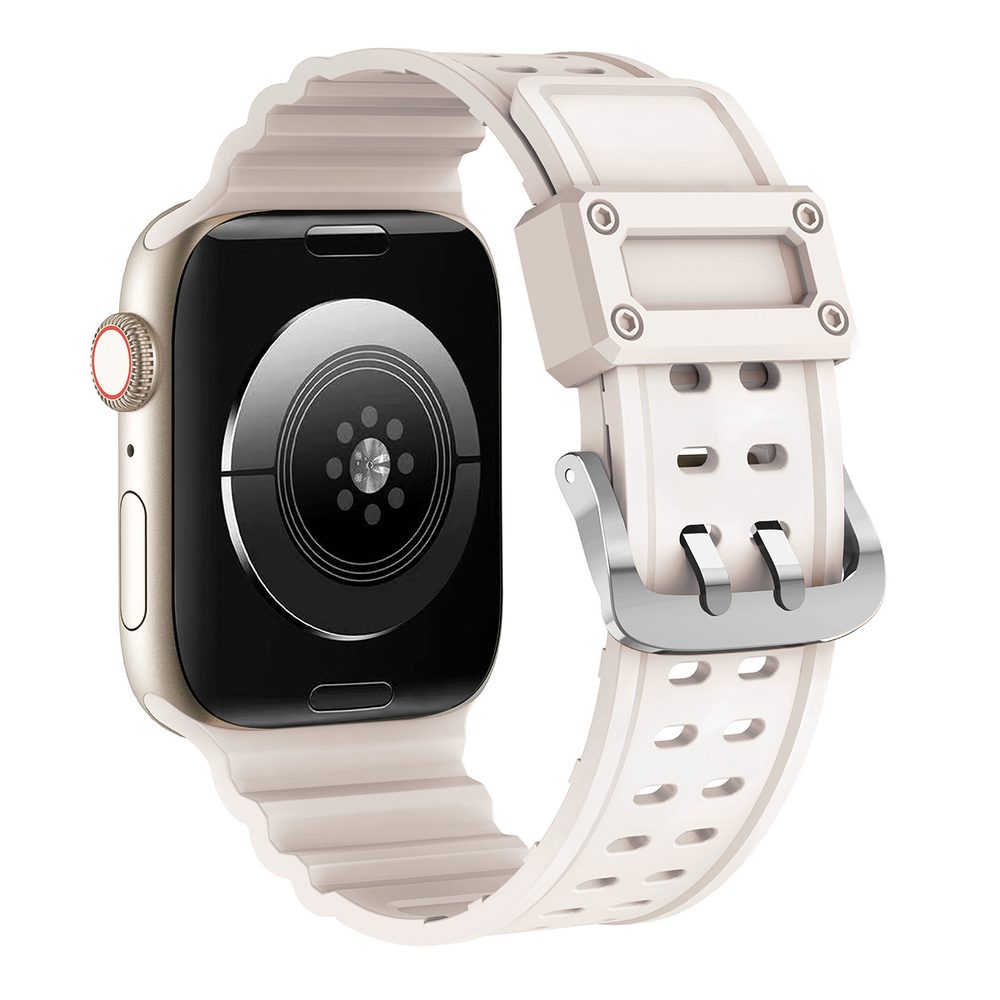 Strap Triple Remienok Pre Hodinky Apple Watch SE / 8 / 7 / 6 / 5 / 4 / 3 / 2 / 1 (49/45/44/42mm), Béžový