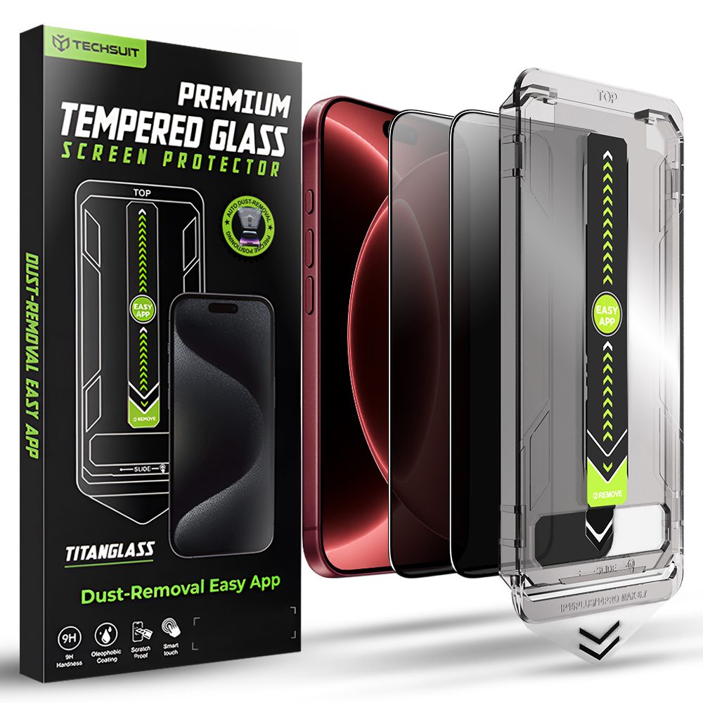 Techsuit TitanGlass Privacy, iPhone 18 Pro Max, 2 bucăți