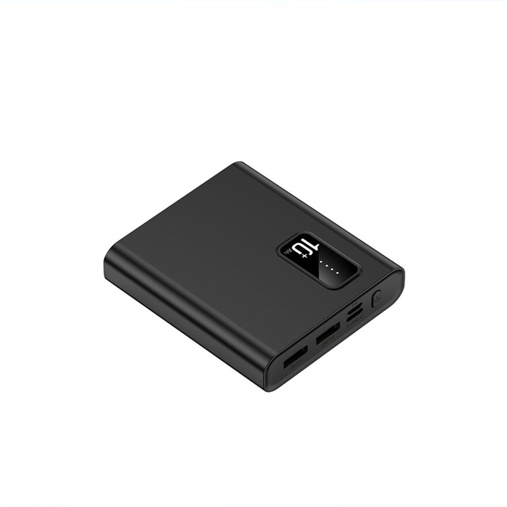 Powerbank 5000mAh, 2x USB, fekete