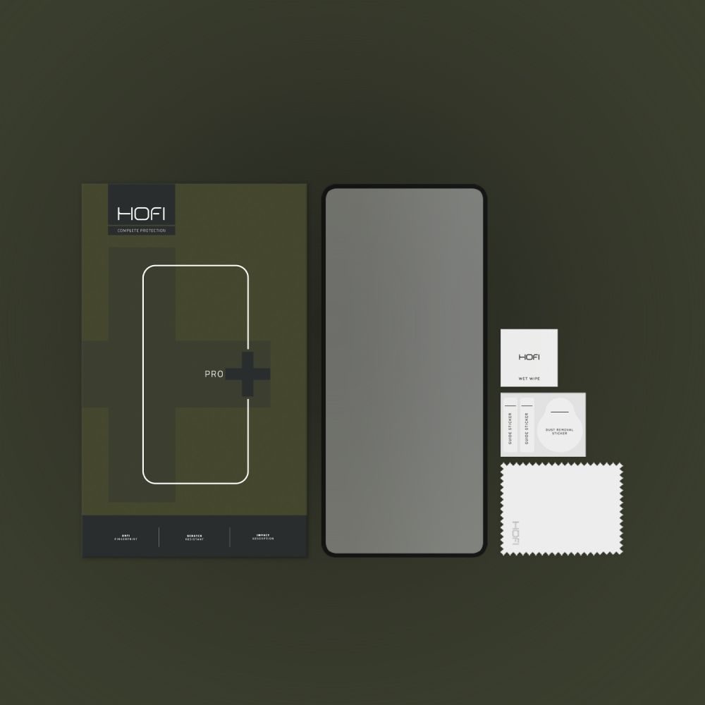 Hofi Pro+ Edzett üveg, Xiaomi 12 Lite, Fekete