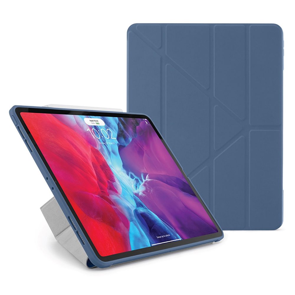 Levně Pipetto Origami Case pouzdro, Apple iPad Pro 12.9, 2018 / 2020 / 2021 / 2022, modré