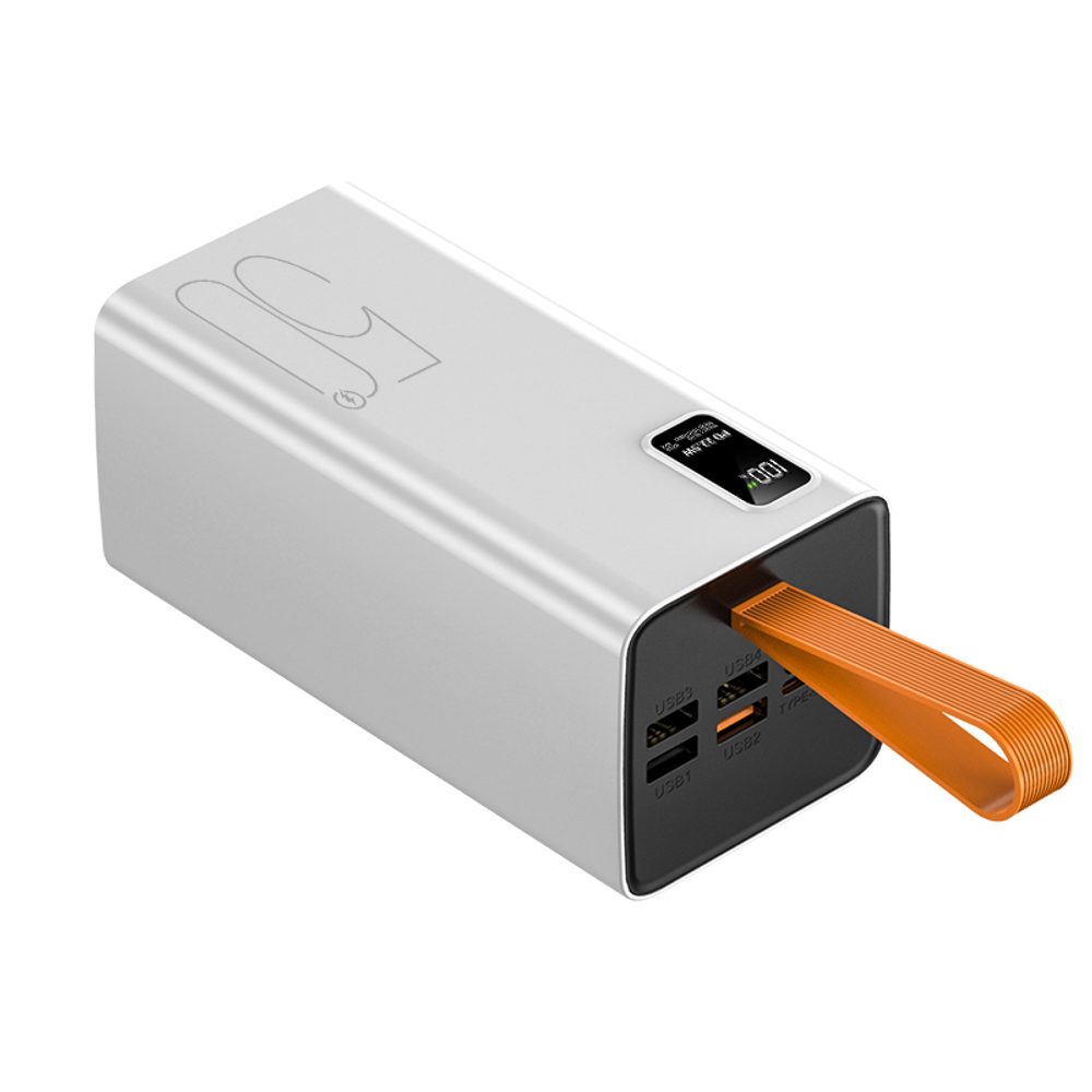 Levně Powerbanka 50000mAh, PD 22,5W, QC3.0, bílá