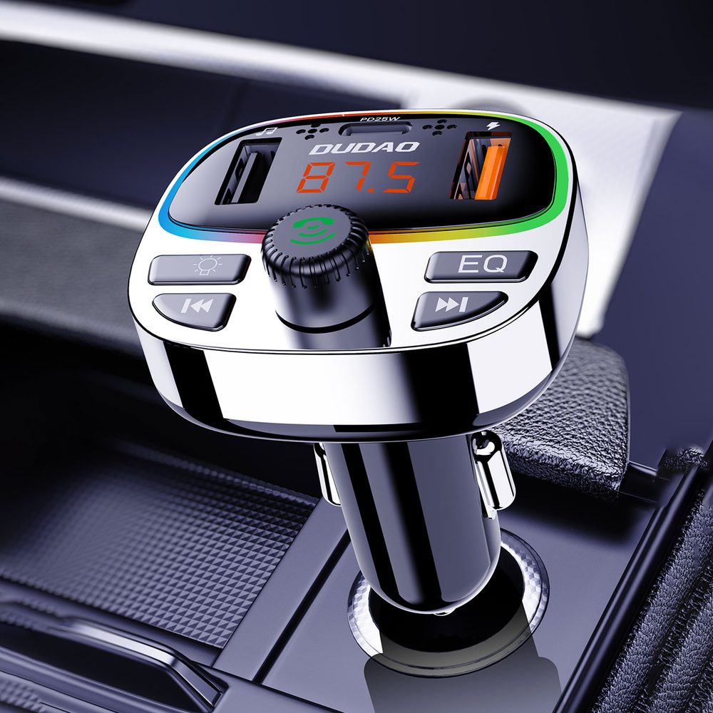 Dudao R2PRO+ Bluetooth vysielač, čierno-strieborný