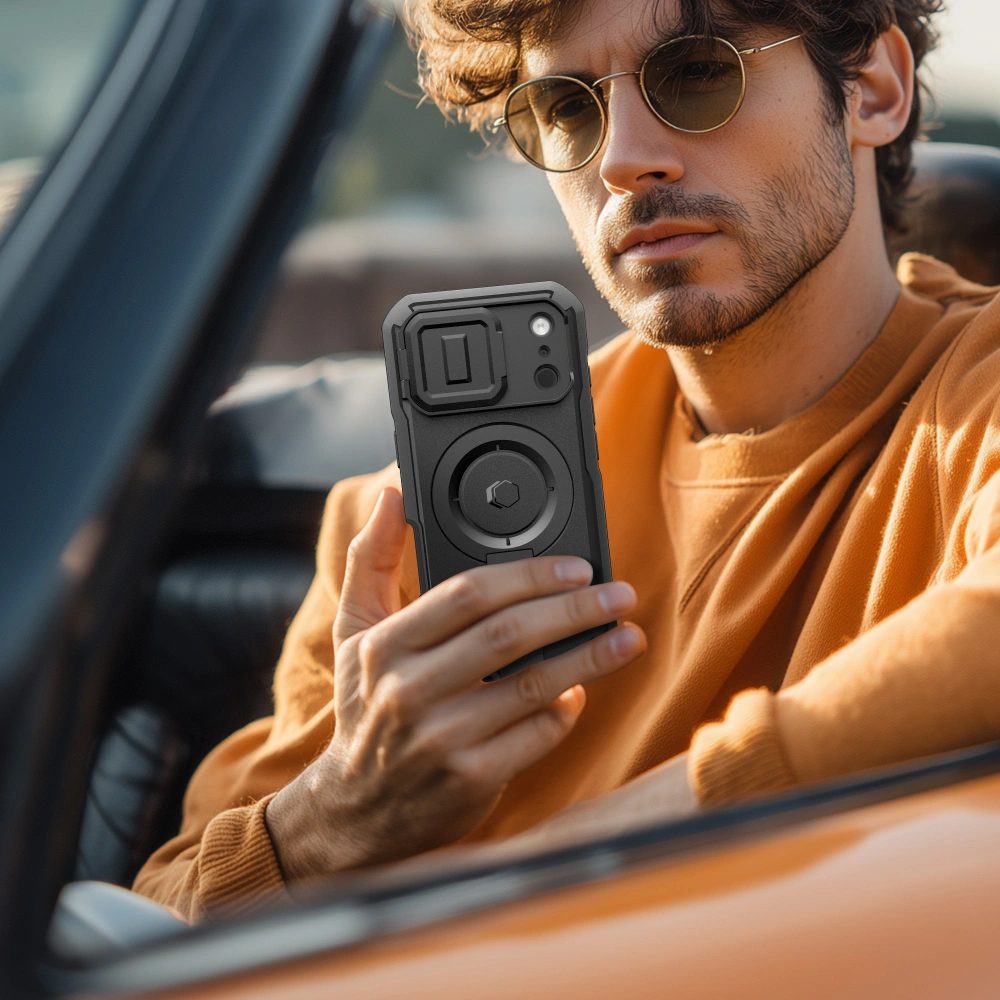 Tech-Protect Kevlar MagSafe puzdro, iPhone 17 Pro, čierne