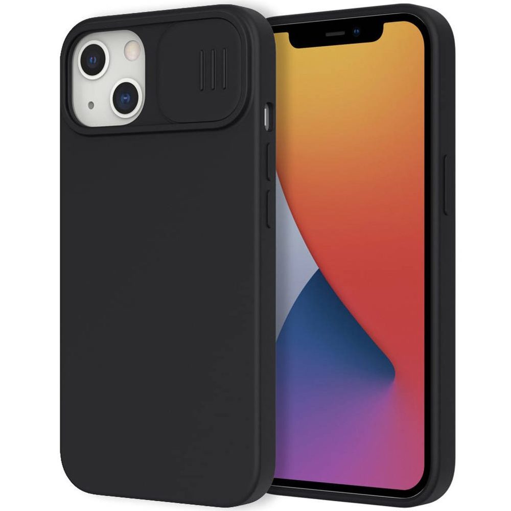 Husă Cu Capac Pentru Cameră, IPhone 14 Plus, Neagră