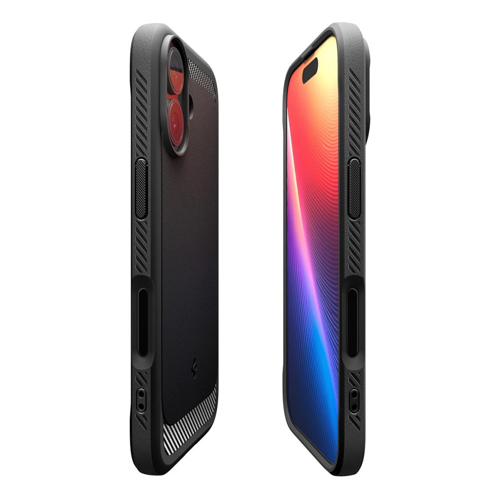 Spigen Rugged Armor MagSafe, iPhone 17, čierny