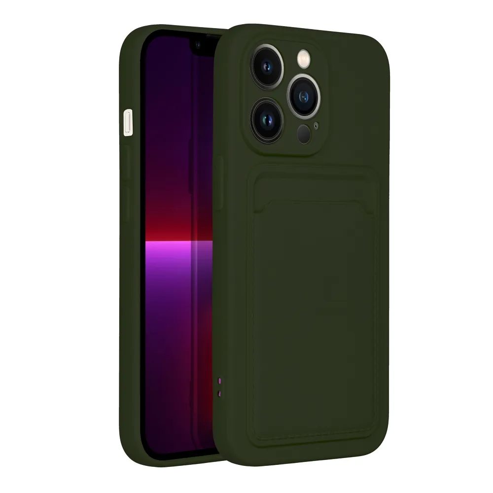 Husă Card Case, IPhone 14 Pro Max, Verde