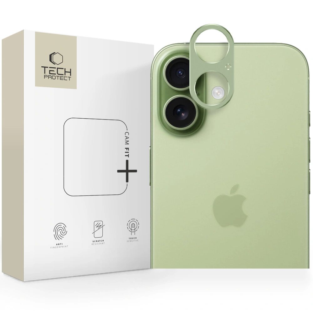Levně Tech-Protect Camalloy Fit+, ochranný kryt fotoaparátu, iPhone 17, zelený