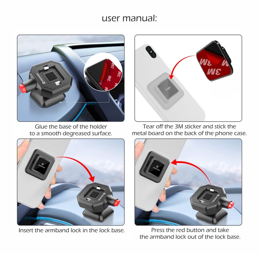 Swissten Easy Lock Auto / Domácnost / Kancelář