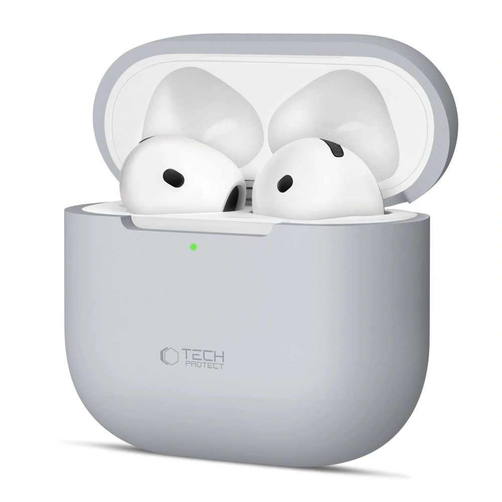 Tech-Protect Szilikon tok, Apple AirPods 4, szürke