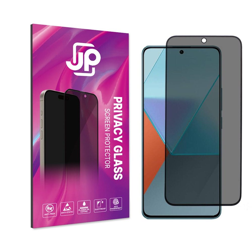 Levně JP Privacy Tvrzené sklo, Xiaomi Redmi Note 13 4G, černé
