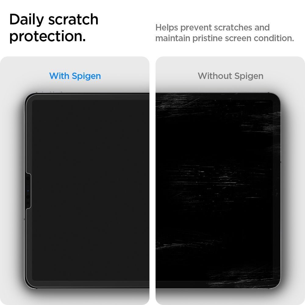 Spigen Paper Touch, Matt Papírfólia Rajzoláshoz, IPad Pro 12.9 2020 / 2021 / 2022