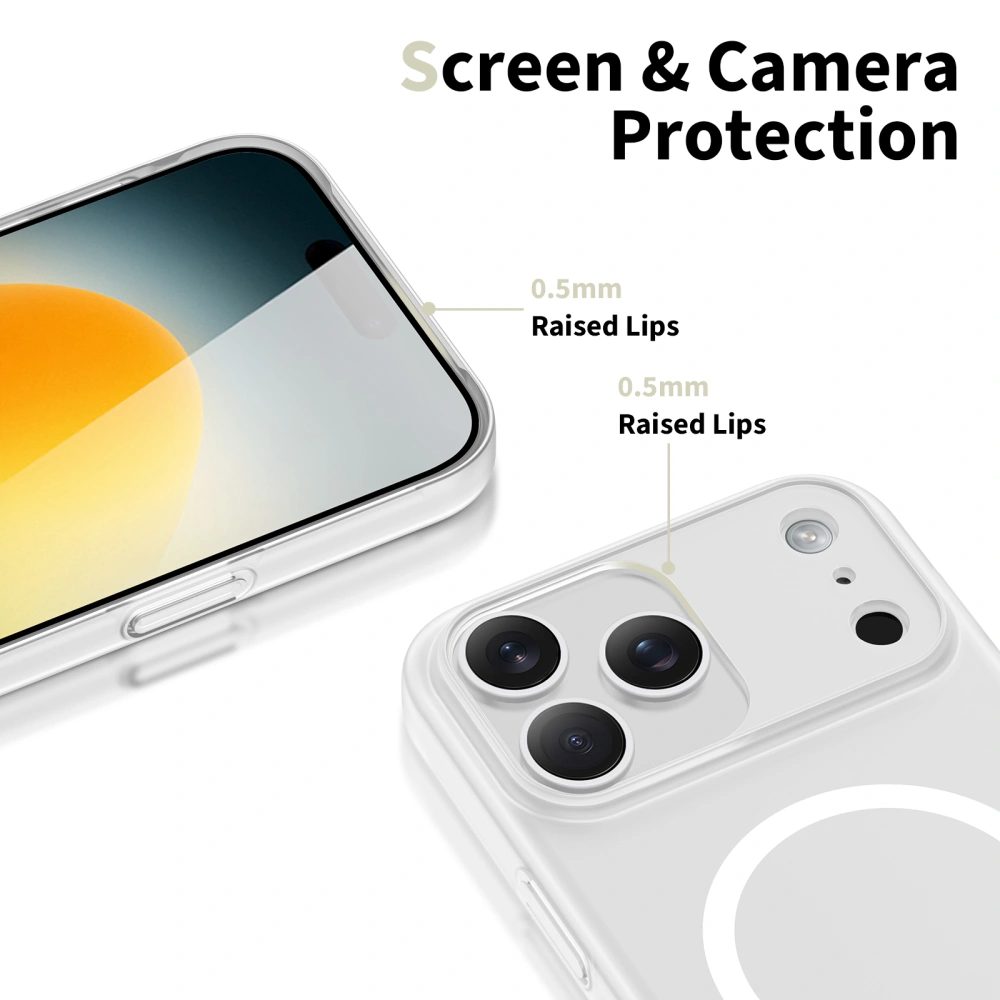 Tech-Protect MagSlim MagSafe, iPhone 17 Pro Max, biely matný