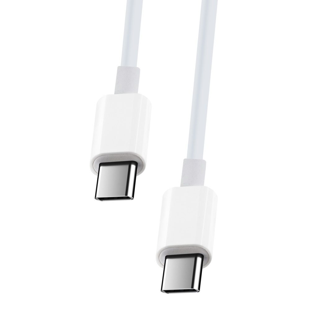 Maxlife Kábel MXUC-05 USB-C - UCB-C 2,0 M 100W, Fehér