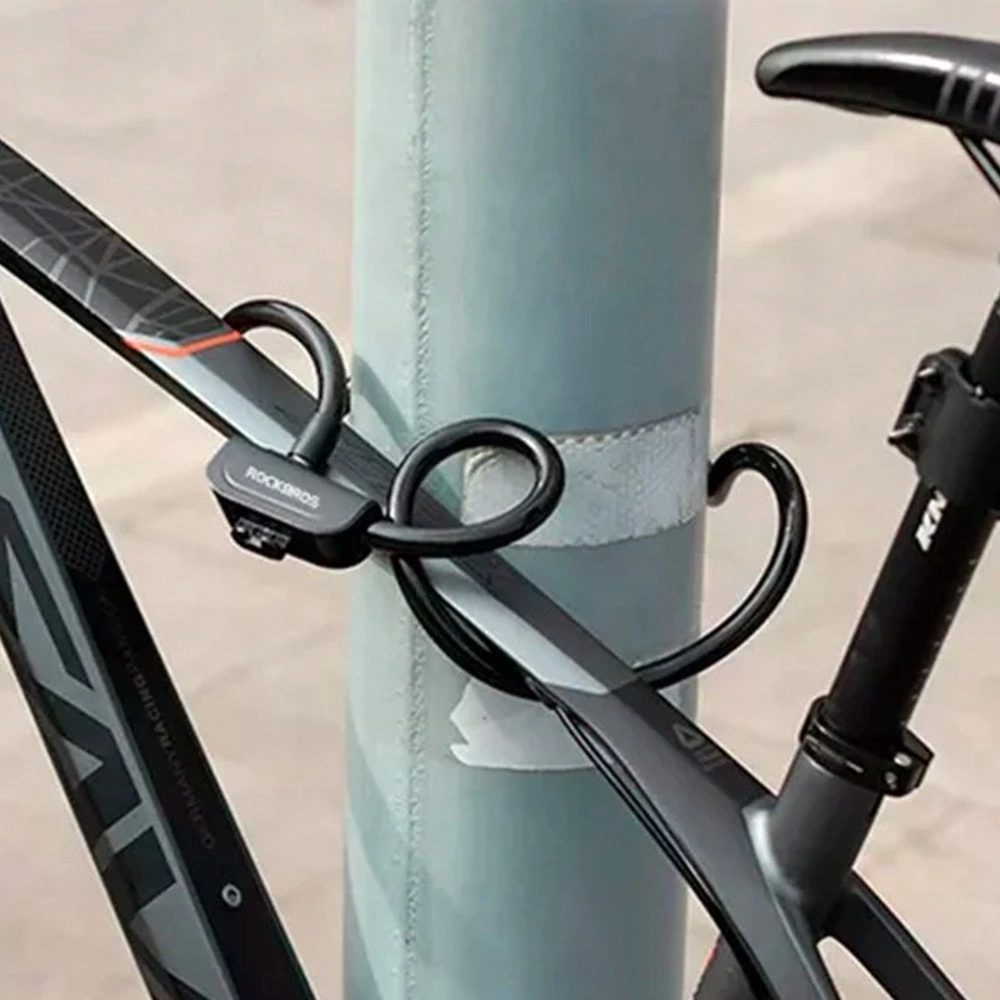 Rockbros RKS515-BK Zámok na bicykel 1,1 m, čierny