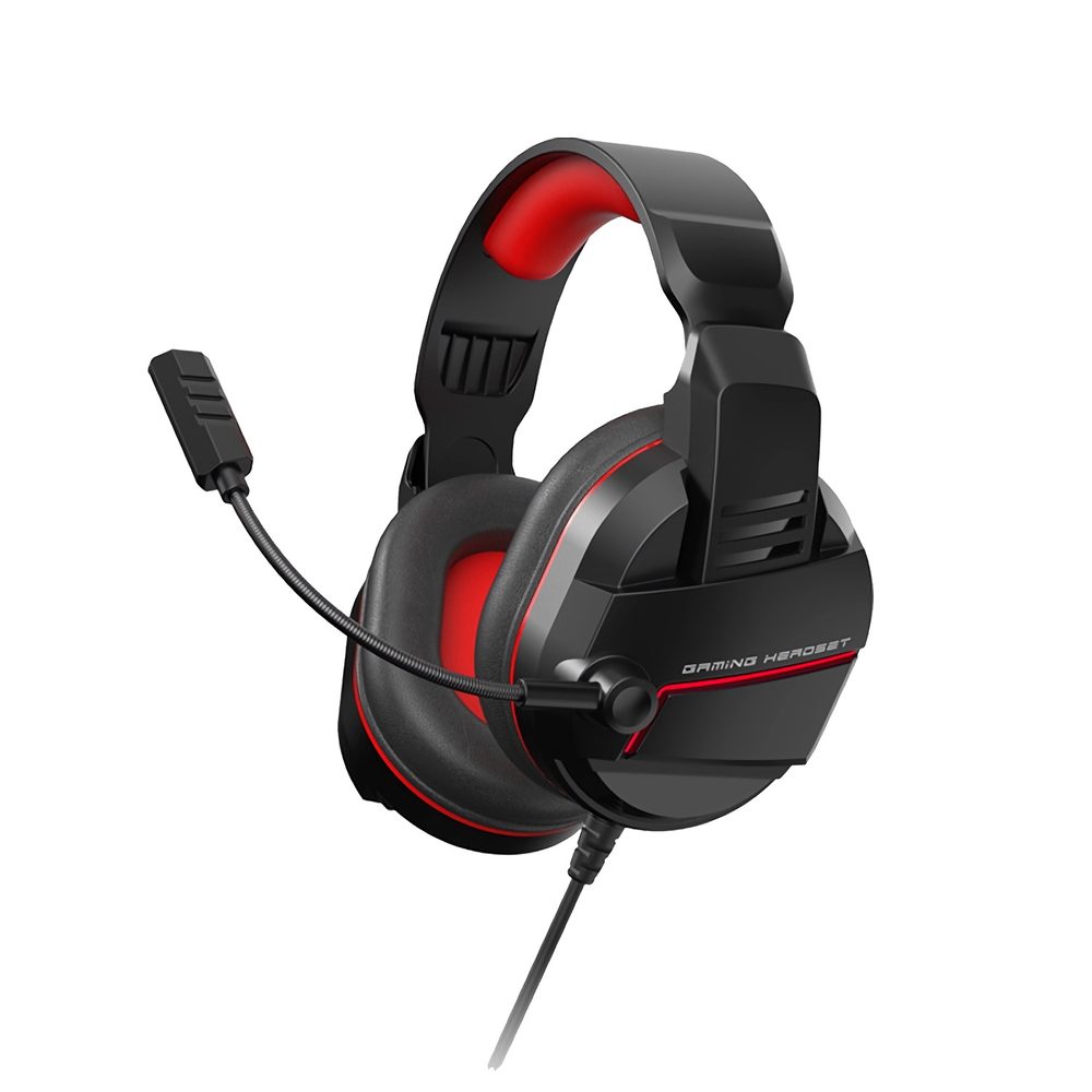 Dudao X31 Căști gaming cu microfon, roșu