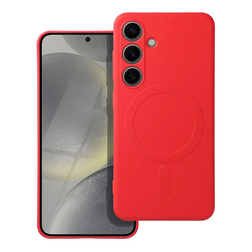 Silicone Mag Cover tok, Samsung Galaxy A56, piros