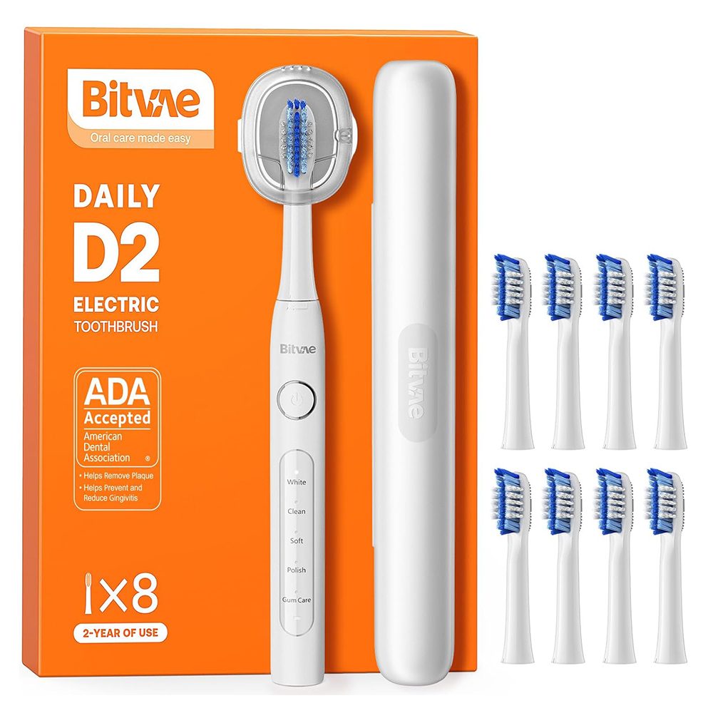 Bitvae Elektrický zubní kartáček Daily (D2), bílý