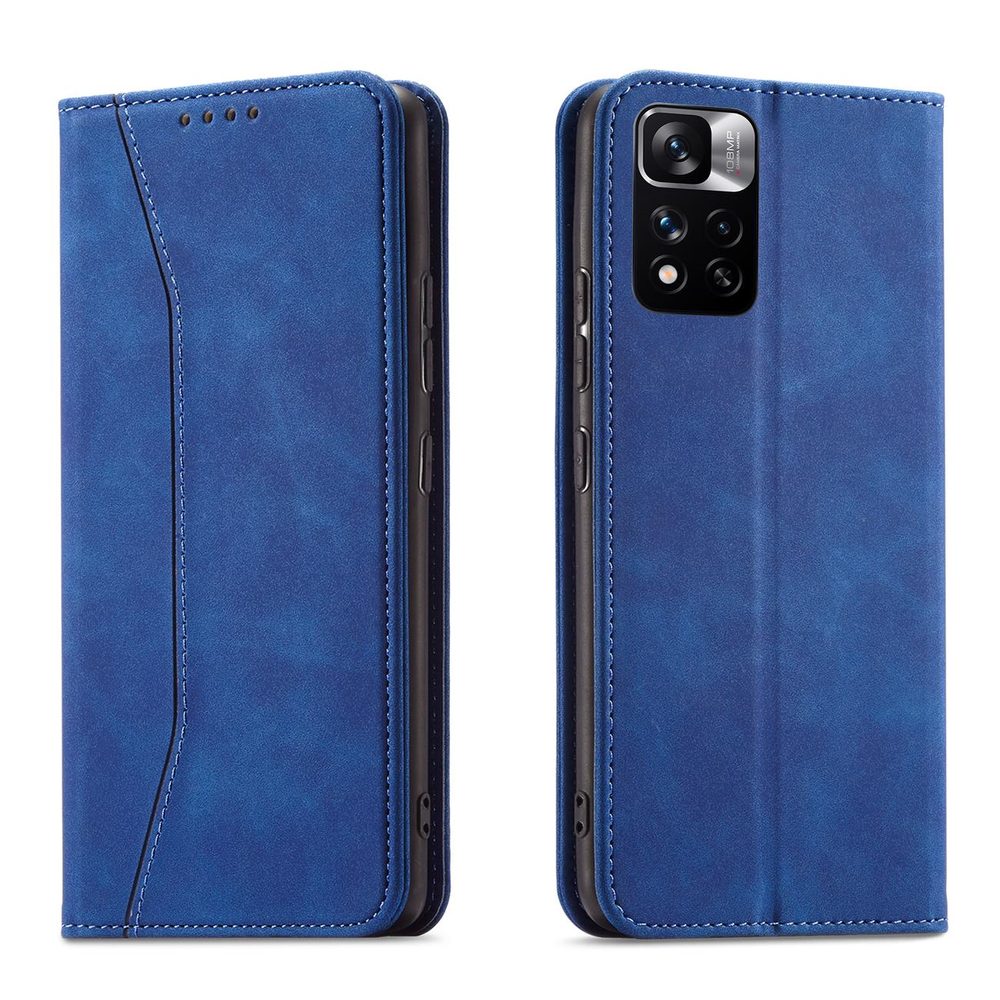 Levně Magnet Fancy Case pouzdro, Xiaomi Redmi Note 11, modré