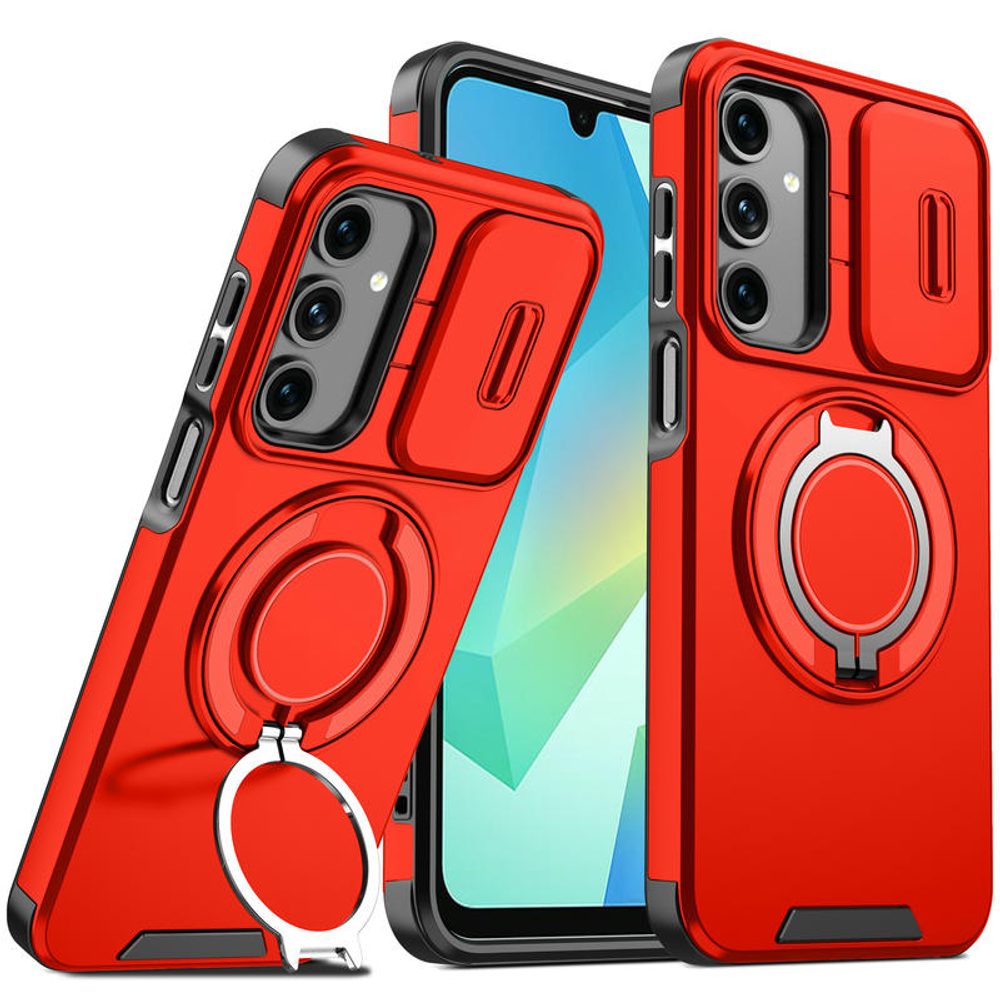 Levně Camslide Stand obal, Samsung Galaxy A17, červený