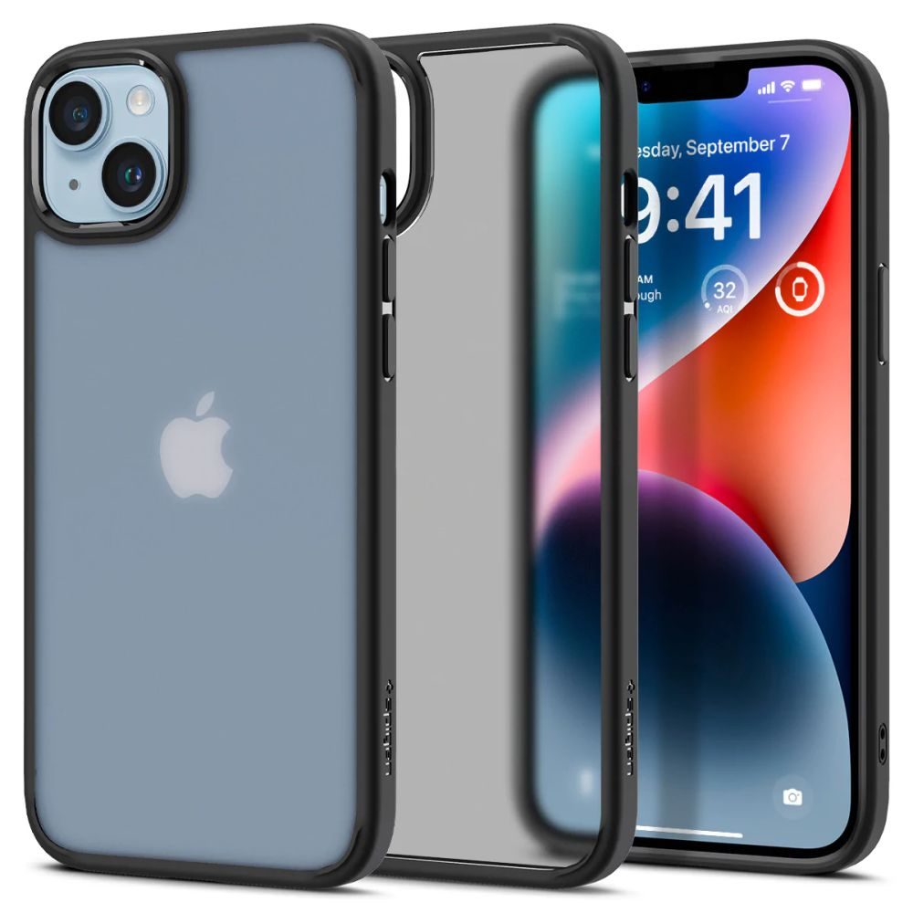 Spigen Ultra Hibrid Mobil Tok, IPhone 14 Plus, Fekete