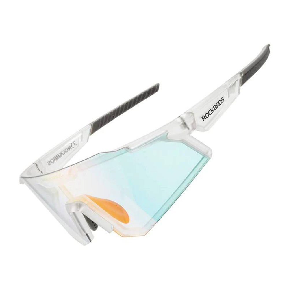 Levně Rockbros SP291 Cyklistické brýle s fotochemickými čočkami UV400, bílé