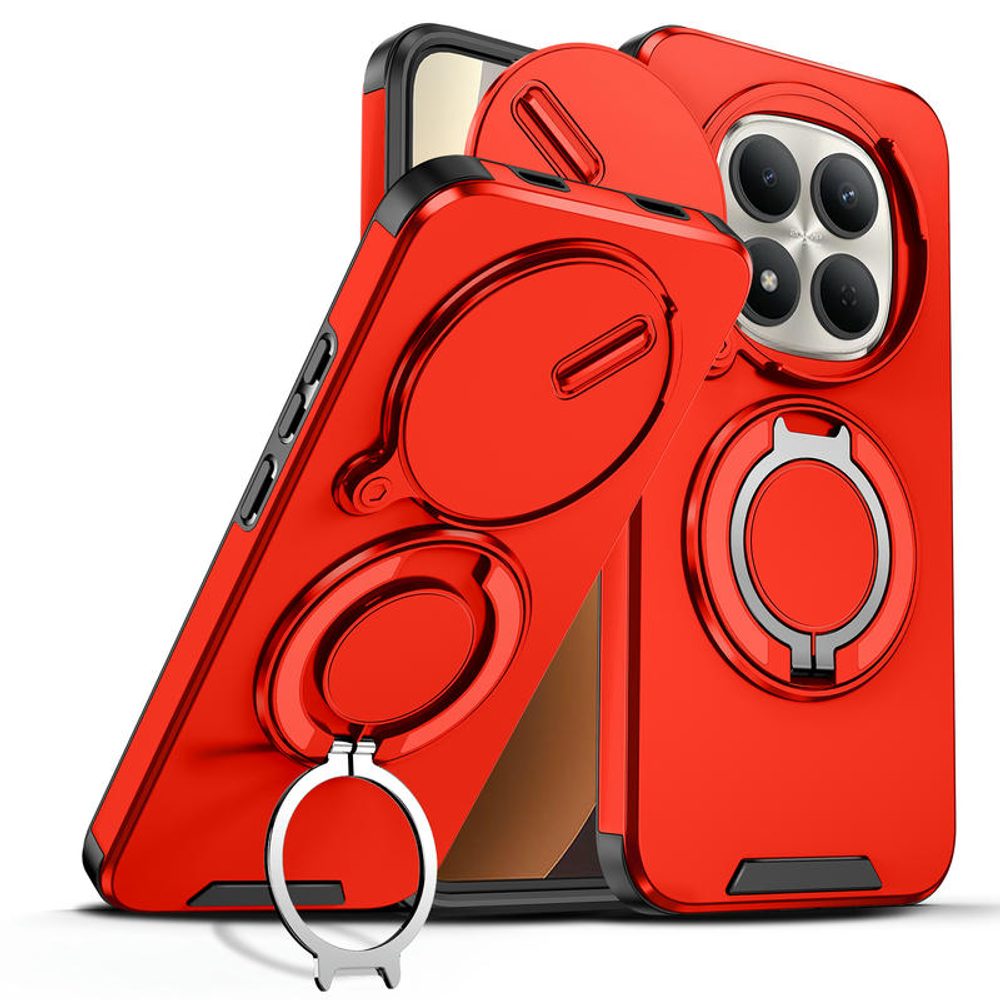 Levně Camslide Stand obal, Xiaomi Redmi Note 15 Pro 5G, červený