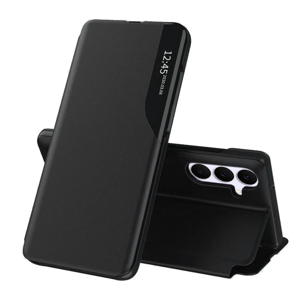Eco Leather View Case, Samsung Galaxy S25 FE, černé